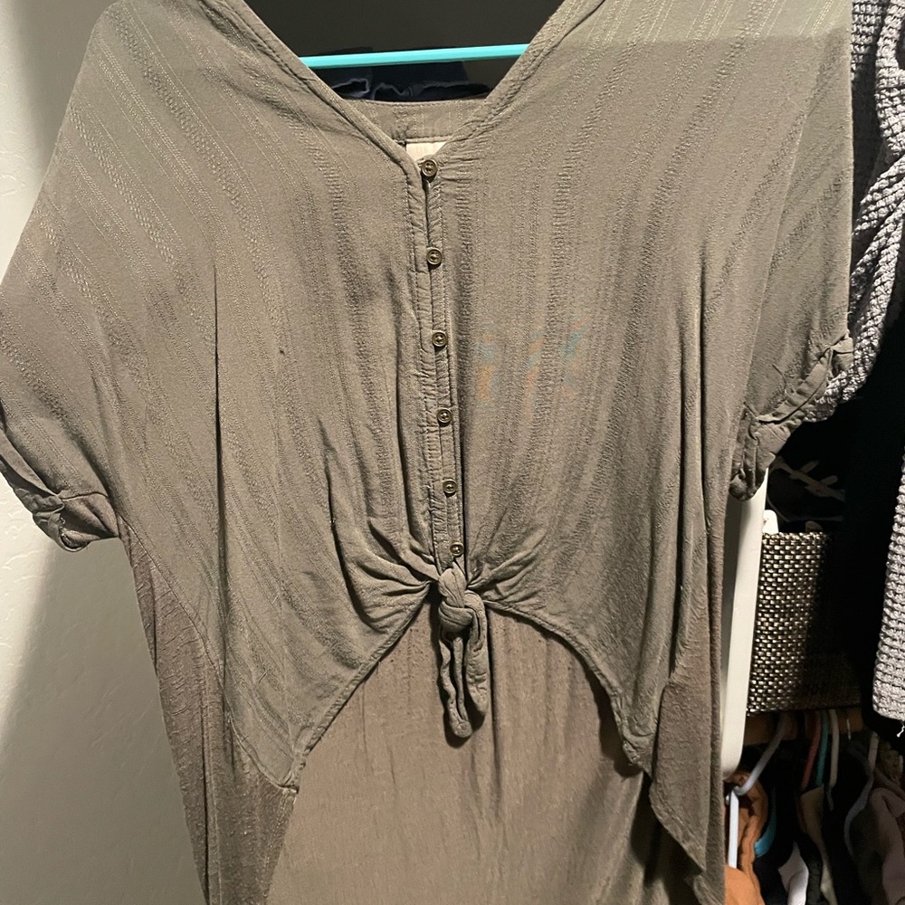 Universal Thread Olive Button-Down Blouse